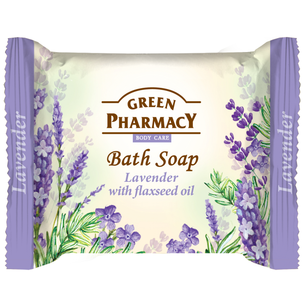 BATH SOAP LAVENDER & FLAXSEED OIL 100GR