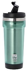 ECOLIFE COFFEE THERMOS GREEN (PLASTIC OUTSIDE)