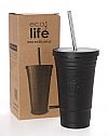 ECOLIFE COFFEE THERMOS CUP BLACK 480ML