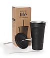 ECOLIFE COFFEE THERMOS CUP BLACK 480ML