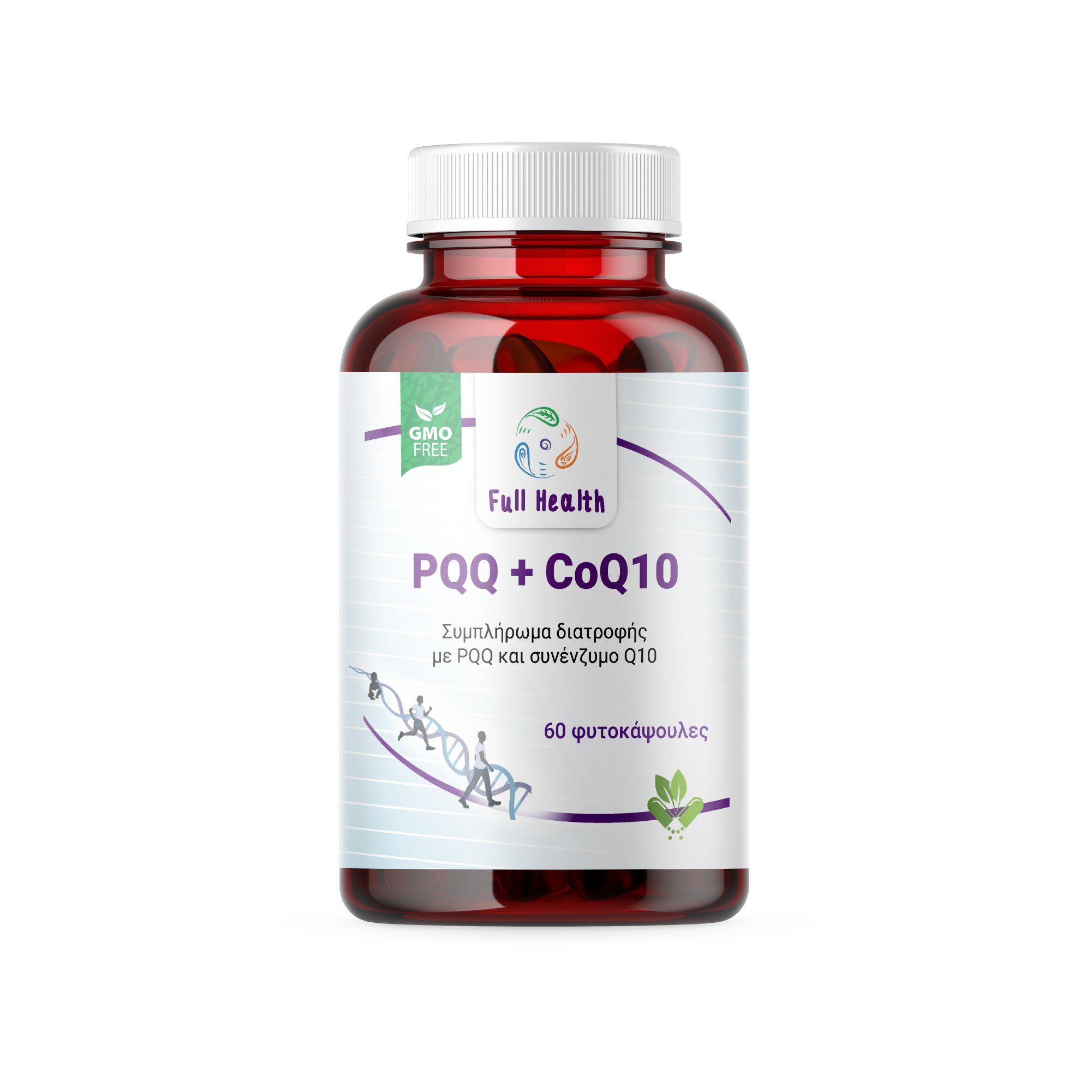 FULL HEALTH PQQ PLUS COQ10 60 Caps (Συμπλήρωμα διατροφής με PQQ και συνένζυμο Q10)