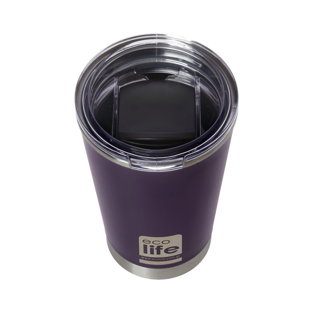 ECOLIFE COFFEE THERMOS DARK PURPLE 370ML