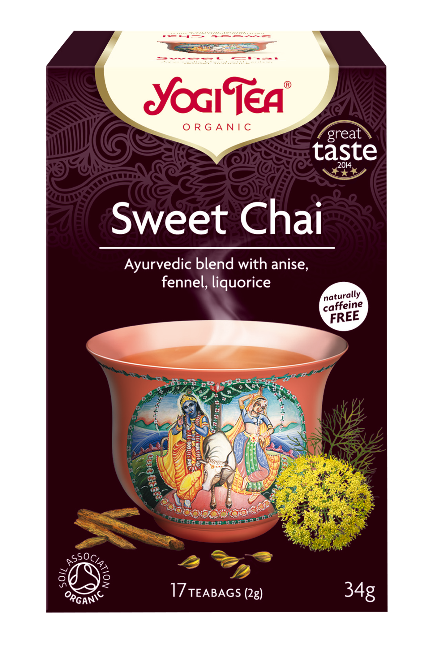 SWEET CHAI (ΜΠΑΧΑΡIKA ΜΕ ΓΛΥΚΑΝΙΣΟ -ΜΑΡΑΘΟ) 17 ΦΑΚΕΛΑΚΙΑ 34gr