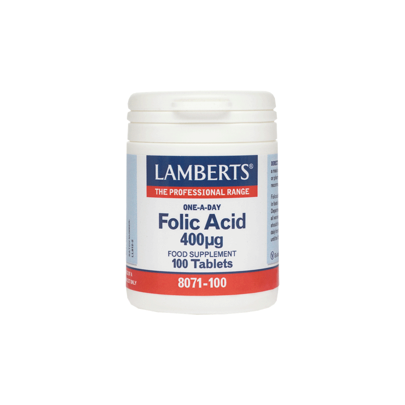 FOLIC ACID 400MG 100TABS