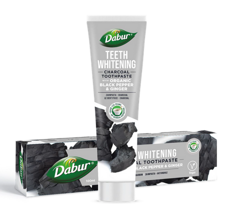 DABUR ΟΔΟΝΤΟΚΡΕΜΑ ΜΕ ΕΝΕΡΓΟ ΑΝΘΡΑΚΑ, ΠΙΠΕΡΙ ΚΑΙ ΤΖΙΝΤΖΕΡ 100ML