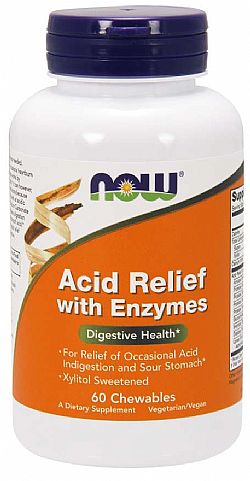 ACID RELIEF CHEW ENZYMES 60TABS